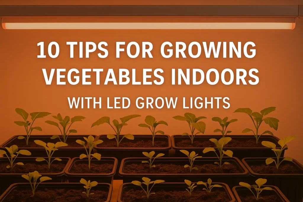10 Tips for Growing Vegetables Indoors with LED Grow Lights NZ Guide