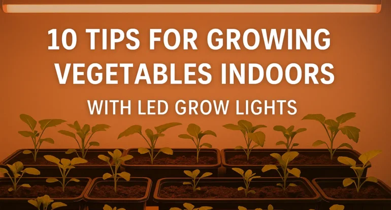 10 Tips for Growing Vegetables Indoors with LED Grow Lights (NZ Guide) 1 10 Tips for Growing Vegetables Indoors with LED Grow Lights NZ Guide