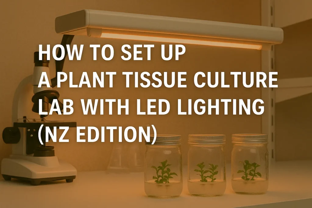 How to Set Up a Plant Tissue Culture Lab with LED Lighting NZ Edition