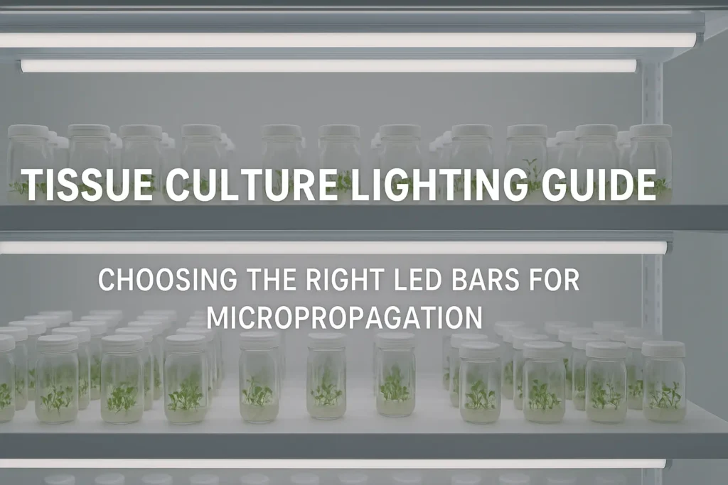 Tissue Culture Lighting Guide Choosing the Right LED Bars for Micropropagation