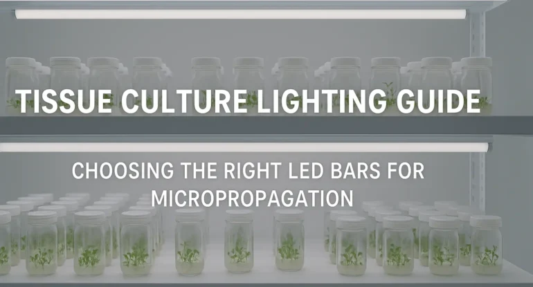 Tissue Culture Lighting Guide Choosing the Right LED Bars for Micropropagation