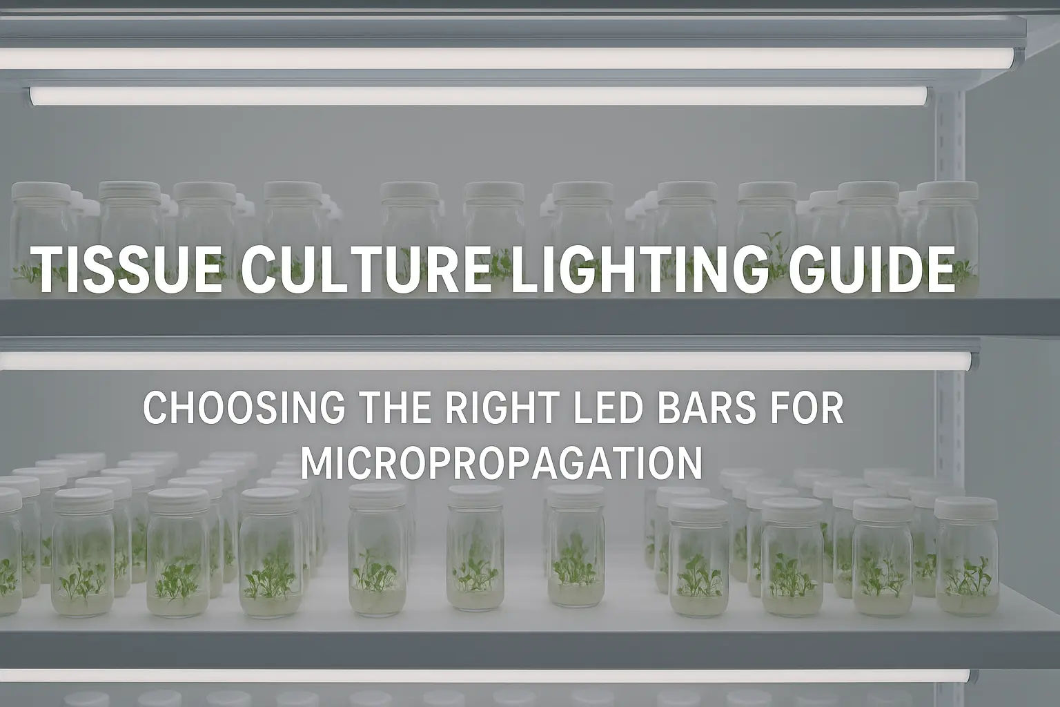 Tissue Culture Lighting Guide: Choosing the Right LED Bars for Micropropagation